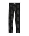 Dkny Logo-print Stretch-cotton Leggings In Black
