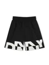 Dkny Logo-print Swim Shorts In Black