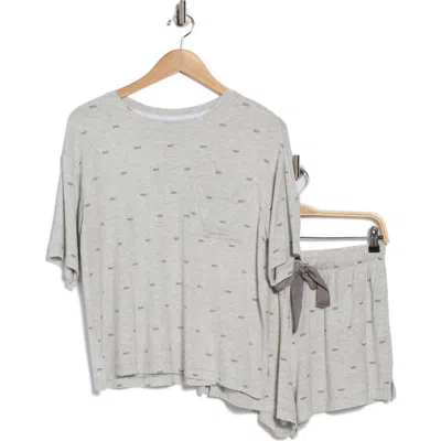 Dkny Logo Print T-shirt & Boxer Pajamas