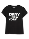Dkny Logo-print T-shirt In Black