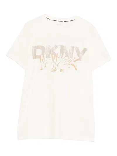 Dkny Logo-print T-shirt In Multi