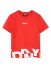 Dkny Logo-print T-shirt In Red
