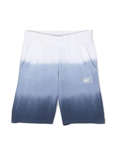 Dkny Logo-print Track Shorts In 白色