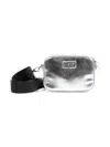 Dkny Logo Shoulder Bag In Silver