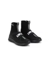 Dkny Logo-strap Slip-on Sneakers In Black