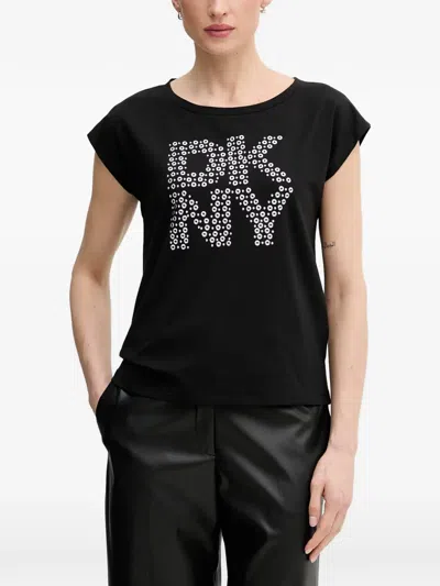 Dkny Logo T-shirt In Black