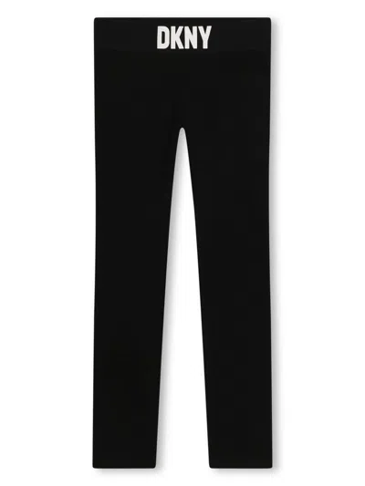 DKNY LOGO-WAISTBAND LEGGINGS
