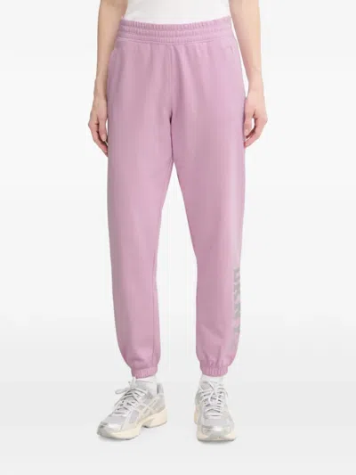Dkny Logo-detail Track Pants In Pink
