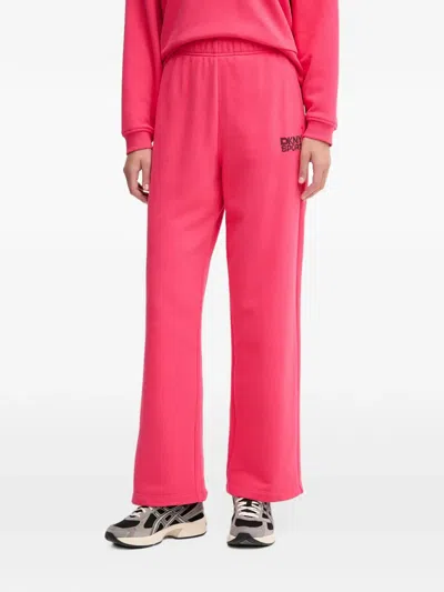 Dkny Logo-detail Track Pants In Pink