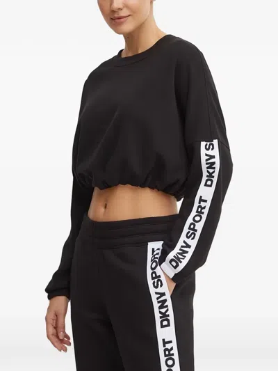 Dkny Logo-embellishment Sweatshirt In Black
