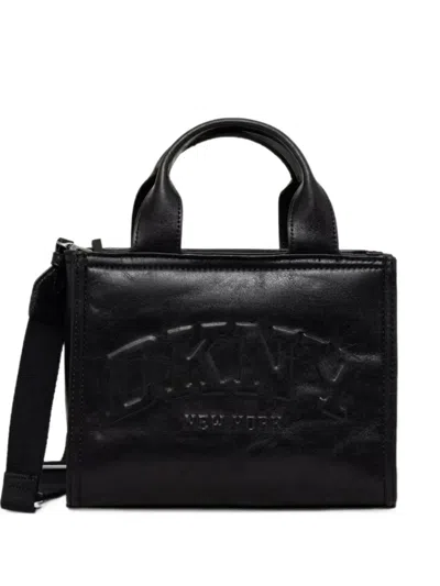 Dkny Logo-embossed Tote Bag In Schwarz