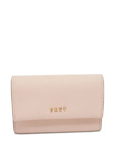 Pre-owned Dkny Logo-lettering Wallet In Pink