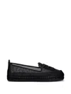 Dkny Logo-patch Mesh Espadrilles In Black