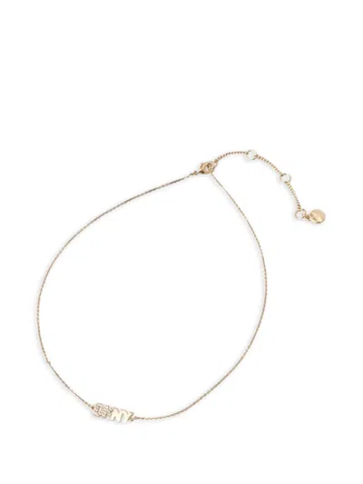 Dkny Logo-pendant Necklace In Gold