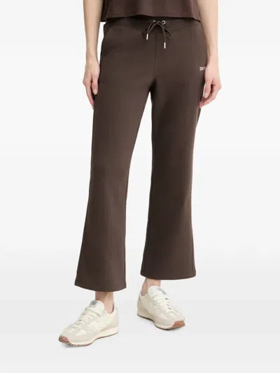 Dkny Logo-plaque Drawstring Track Pants In Brown