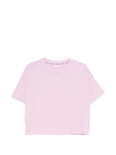 Dkny Logo-plaque T-shirt In Pink