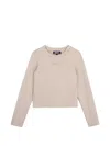 Dkny Logo-print Long-sleeve T-shirt In Multi