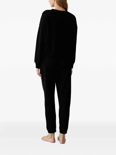 Dkny Logo-print Pyjamas In Black