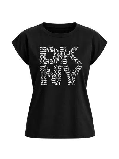 Dkny Logo-print Short-sleeve T-shirt In Black
