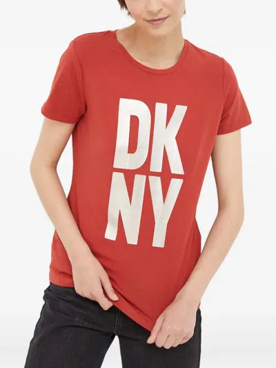 Dkny Logo-print T-shirt In White