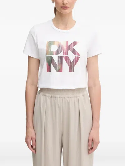 Dkny Logo-print T-shirt In White