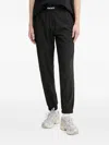 Dkny Logo-waistband Elasticated-cuff Track Pants In Black