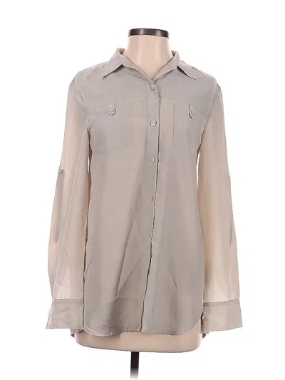 Pre-owned Dkny Long Sleeve Blouse