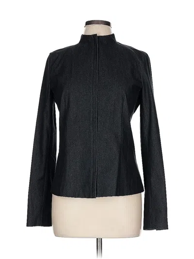 Pre-owned Dkny Long Sleeve Blouse In Black