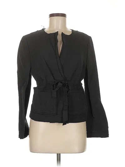 Pre-owned Dkny Long Sleeve Blouse In Black