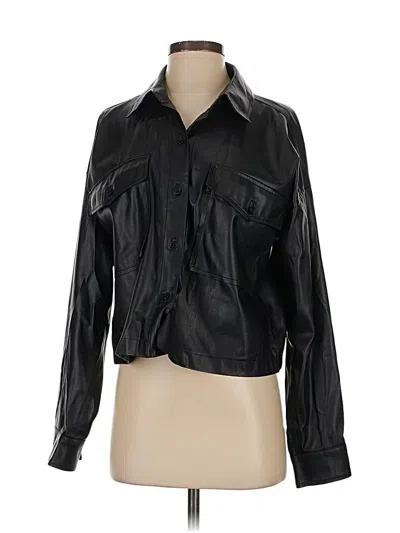 Pre-owned Dkny Long Sleeve Blouse In Black
