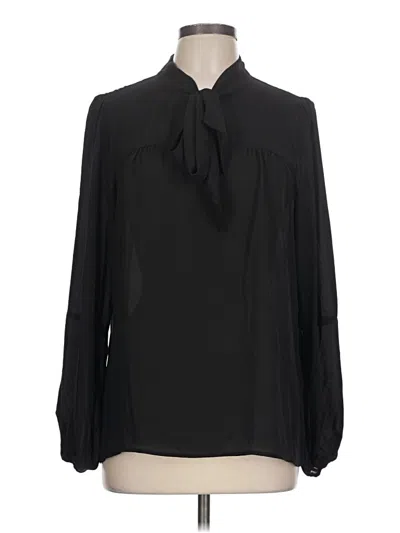Dkny Long Sleeve Blouse In Black