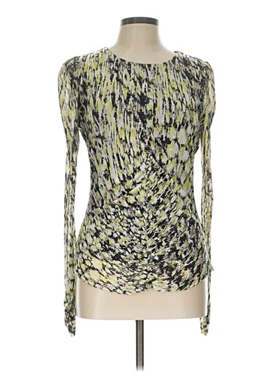 Pre-owned Dkny Long Sleeve Blouse In Green