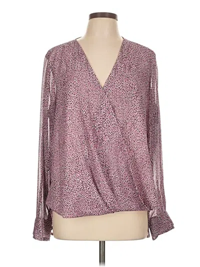 Pre-owned Dkny Long Sleeve Blouse In Pink