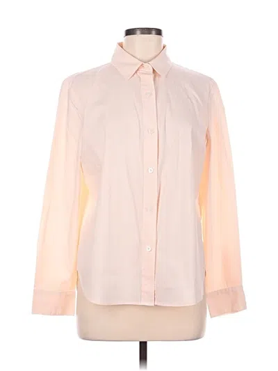 Pre-owned Dkny Long Sleeve Blouse In Pink