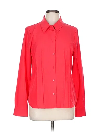 Dkny Long Sleeve Blouse In Red