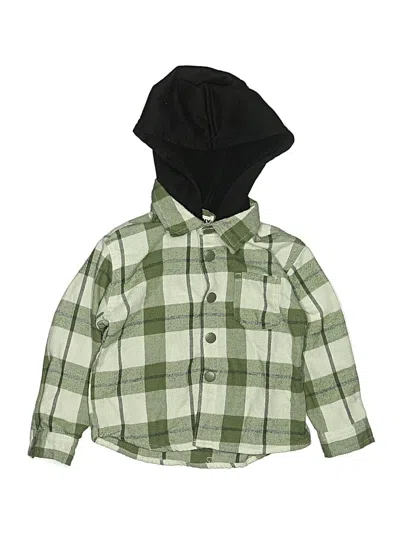 Pre-owned Dkny Kids' Long Sleeve Top Green Tops
