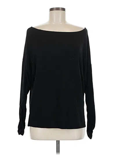 Pre-owned Dkny Long Sleeve T-shirt In Black
