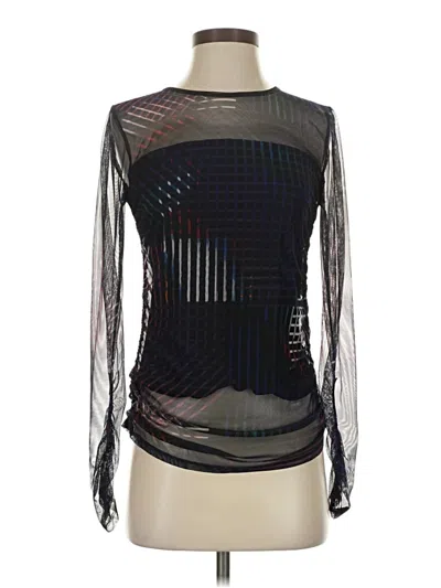Pre-owned Dkny Long Sleeve T-shirt In Black