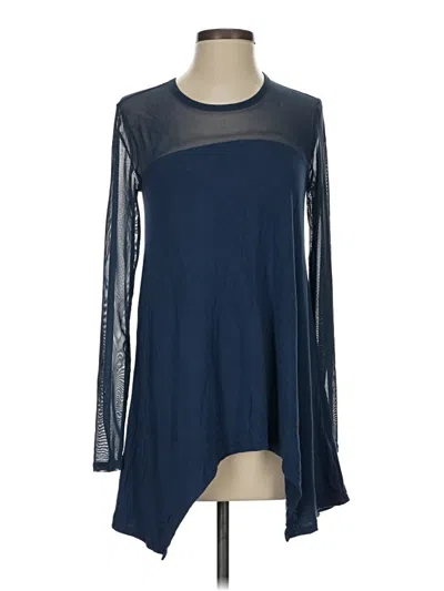 Pre-owned Dkny Long Sleeve T-shirt In Blue