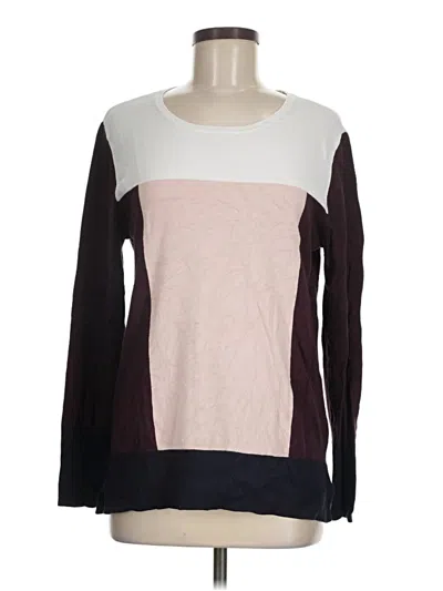 Pre-owned Dkny Long Sleeve T-shirt In Burgundy