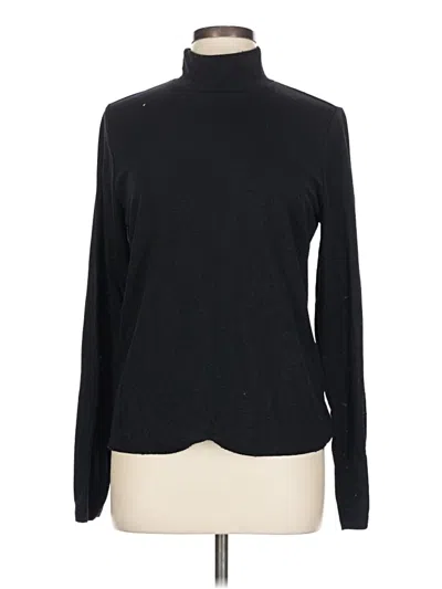 Pre-owned Dkny Long Sleeve Turtleneck In Black