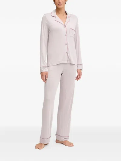Dkny Long-sleeve Pajama Set In Neutral