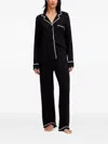 Dkny 긴소매 파이프 파자마 In Black