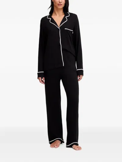 Dkny 긴소매 파이프 파자마 In Black