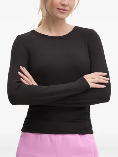 Dkny Long-sleeve T-shirt In Black