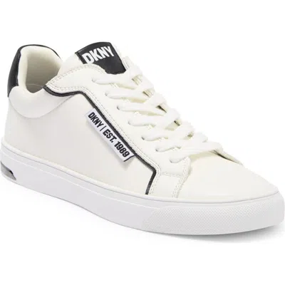Dkny Low Top Sneaker In Brght White/black
