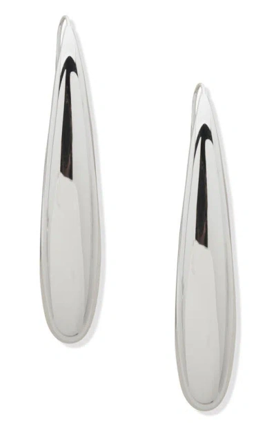 Dkny Lynn Puffy Threader Earrings In White
