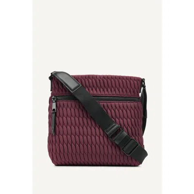 Dkny Mack Nylon Crossbody Bag In Garnet