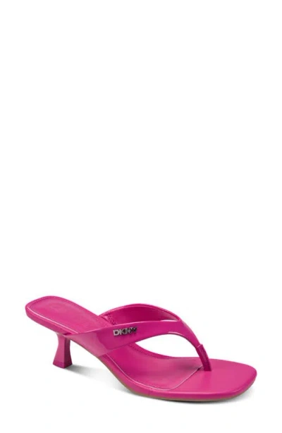Dkny Mackey Kitten Heel Flip Flop In Pink