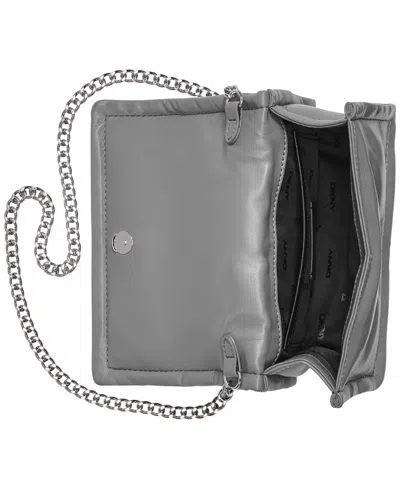 Dkny Maggie Small Clutch In Dark Gray
